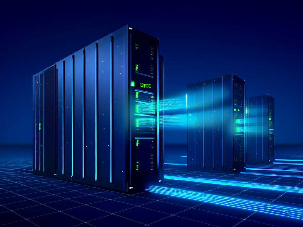 Distributed database replication data streams flowing betwee