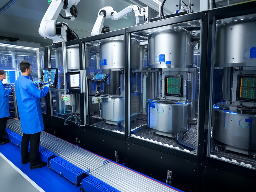 Multi stage build factory assembly line producing optimized