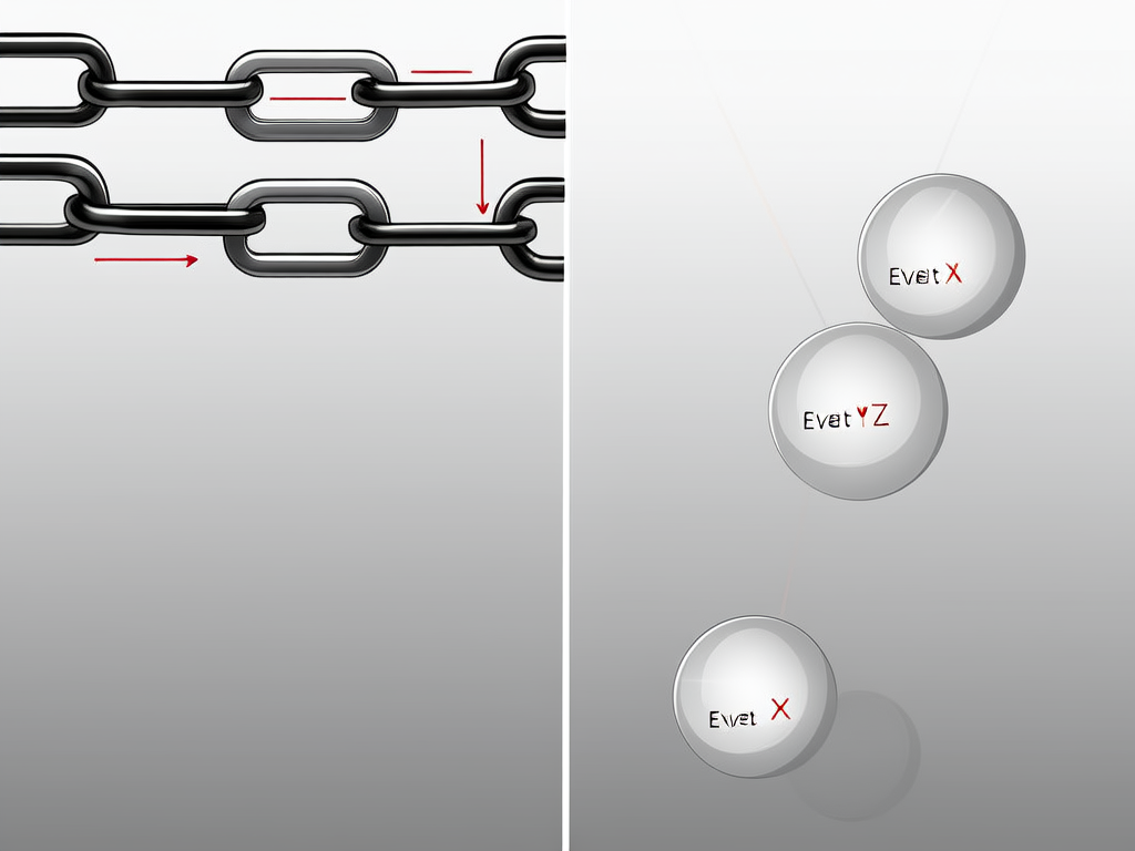 Independence vs dependence linked chains vs free floating ev