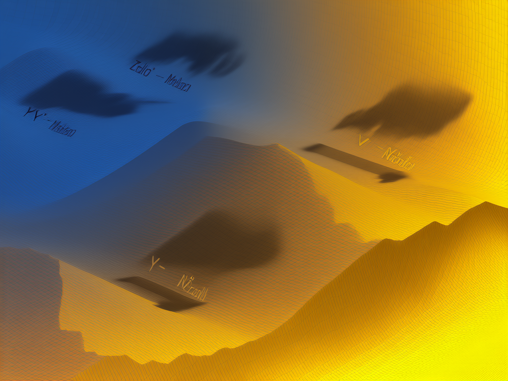 Joint probability distribution as 3d terrain map with margin