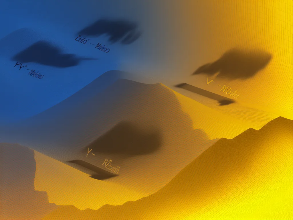 Joint probability distribution as 3d terrain map with margin