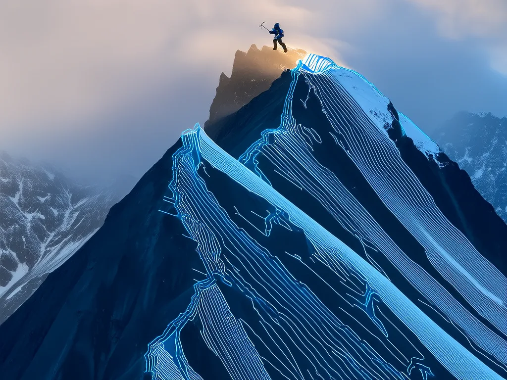 Maximum likelihood estimation mountain climber finding the p