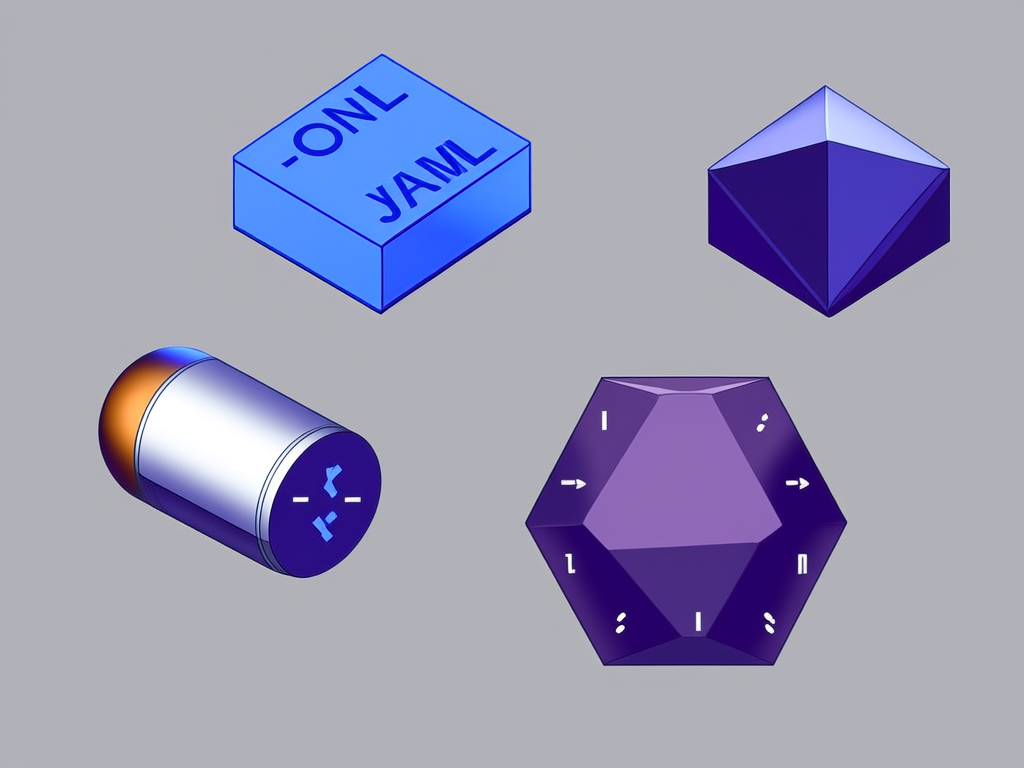 Data serialization formats: JSON, YAML, TOML as different containers