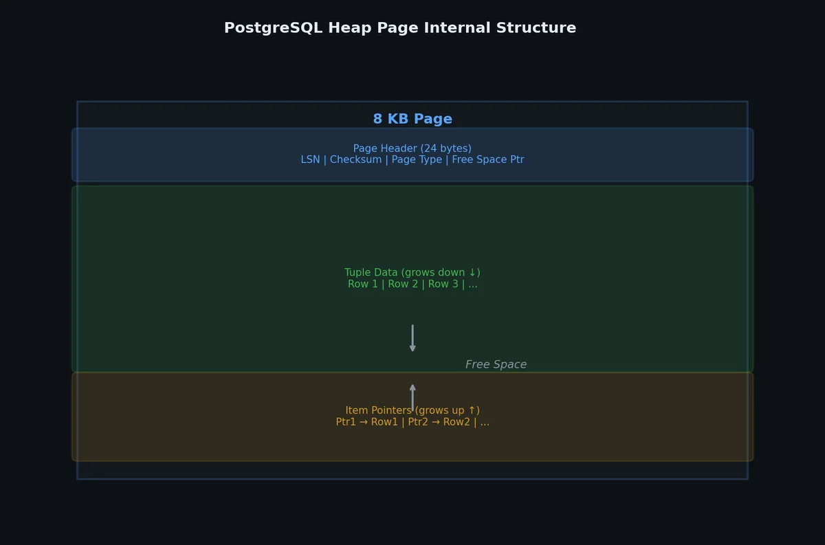 Database page structure