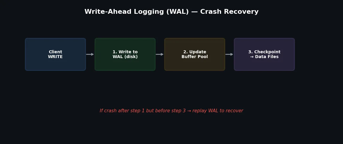 Write-ahead log flow