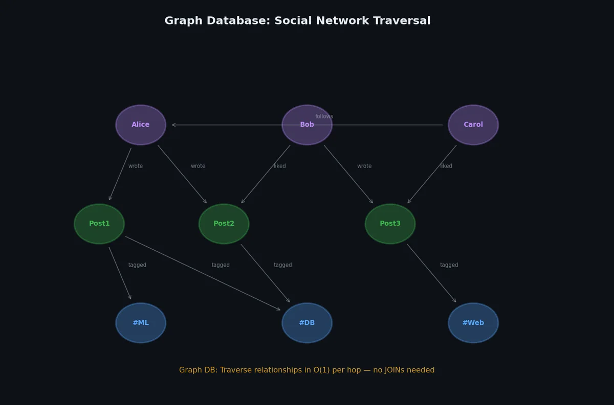 Graph database traversal