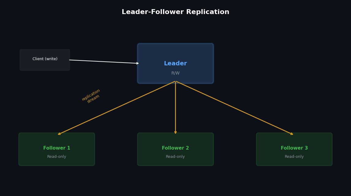 Leader-follower replication