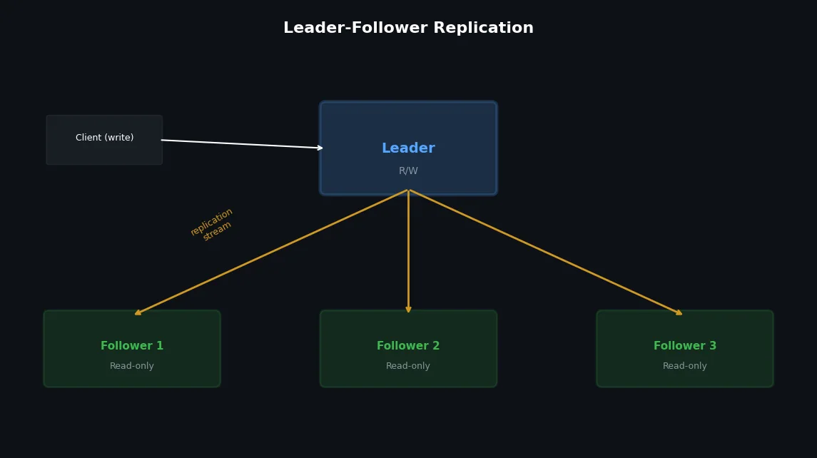 Leader-follower replication