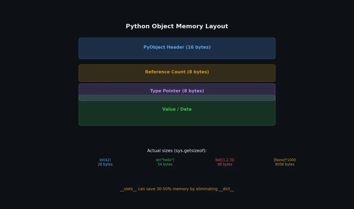 Python object memory layout