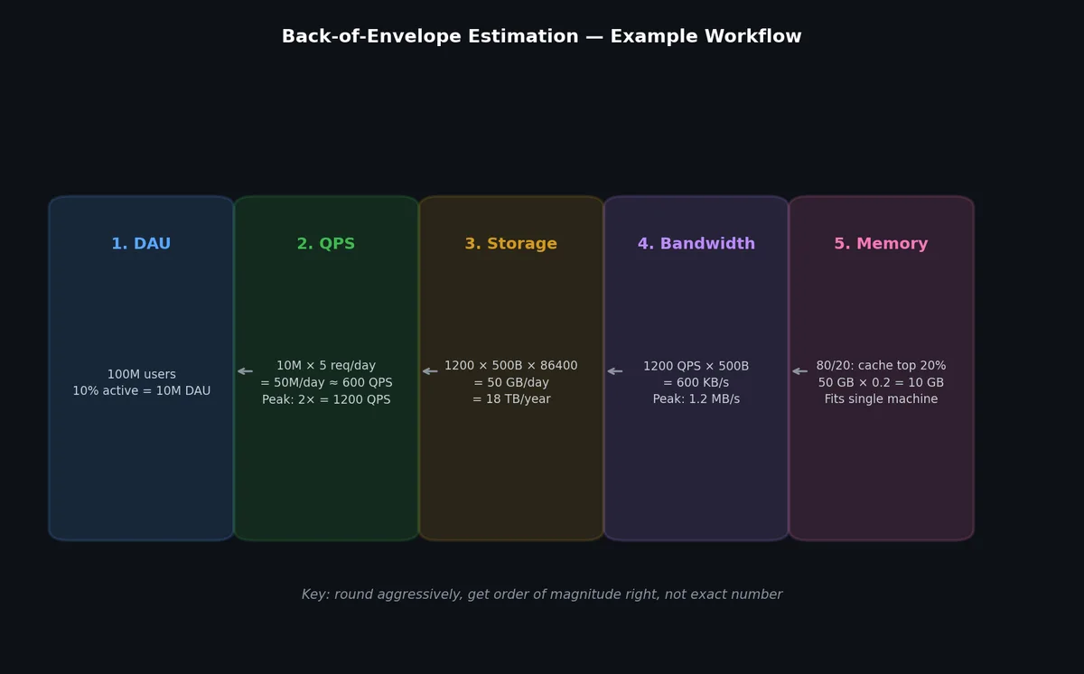 Capacity estimation workflow