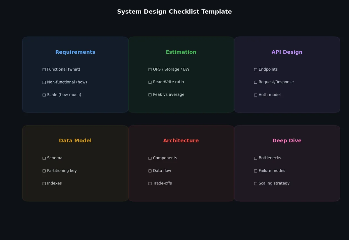 System design template