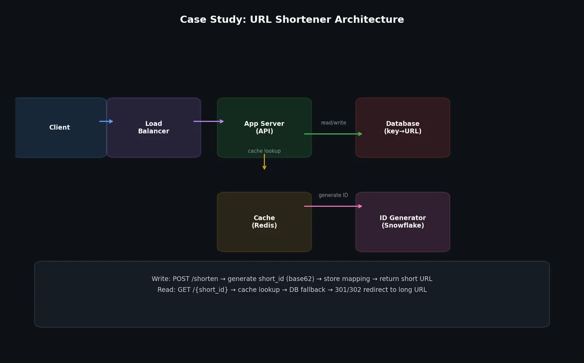 URL shortener design