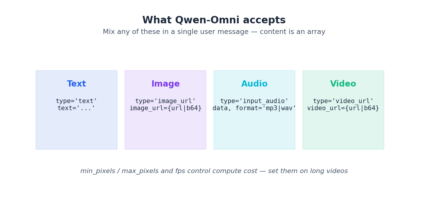Qwen-Omni inputs