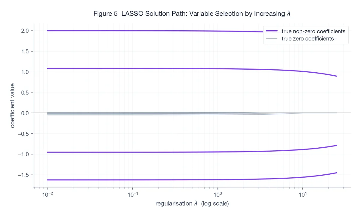 Figure 5 - LASSO solution path
